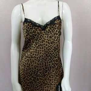 Victora Secret Cheetah Print Lingerie Slip Med.